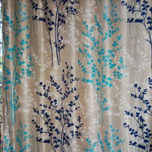 Blue dazzling curtains