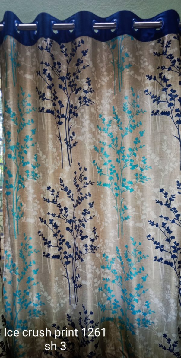 Blue dazzling curtains