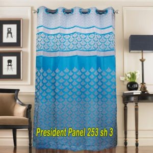 Buy blue eyelet curtains in online sale