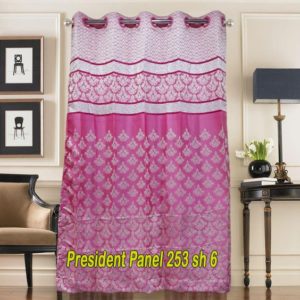 Get dazzling pink curtains in online sale