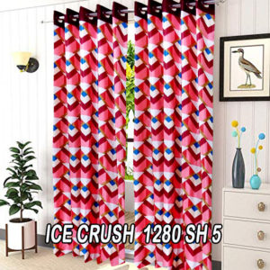 Dazzling geometric pattern curtains