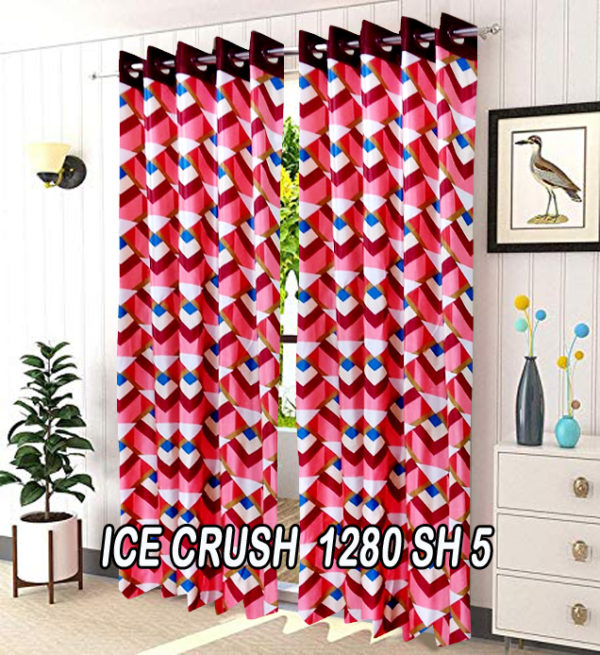 Dazzling geometric pattern curtains