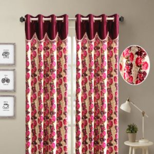 Maroon Curtain from Ganapati Industries